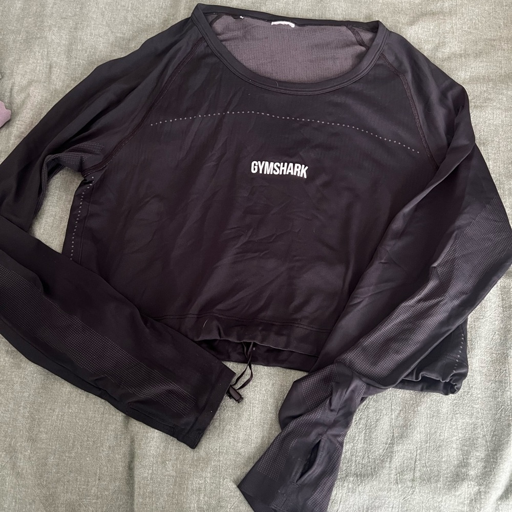 Gymshark Women's Black Crop Top